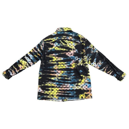 Louis Vuitton Jacket Monogram Tie Dye Denim Rm2129 H98 Hla10w Size L Black Blue