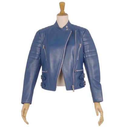 Celine Phoebe Period Leather Jacket Biker Jacket