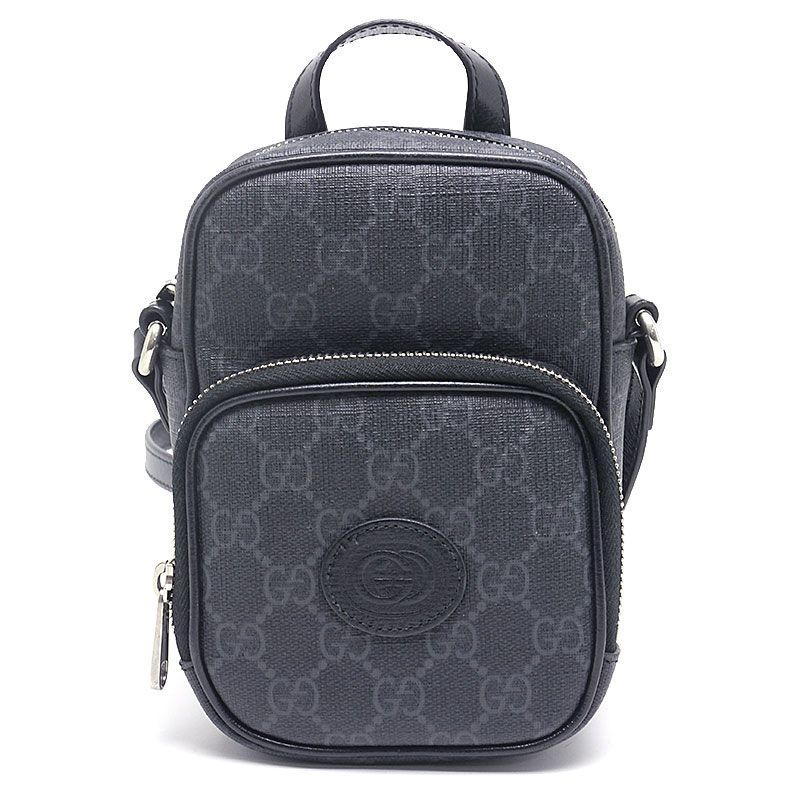 Gucci GG Supreme Mini Shoulder Bag 672952 Crossbody Black