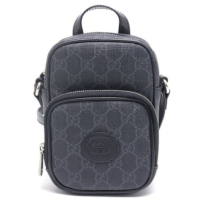 Gucci GG Supreme Mini Shoulder Bag 672952 Crossbody Black