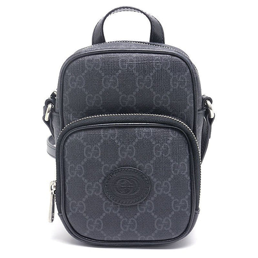 Gucci GG Supreme Mini Shoulder Bag 672952 Crossbody Black