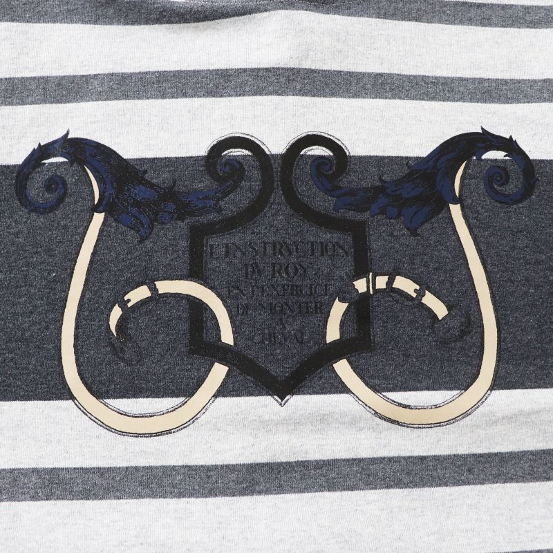 Hermes 21SS L'instruction Du Roy Imperialisme Hoodie Dress Gray Striped 34 Made