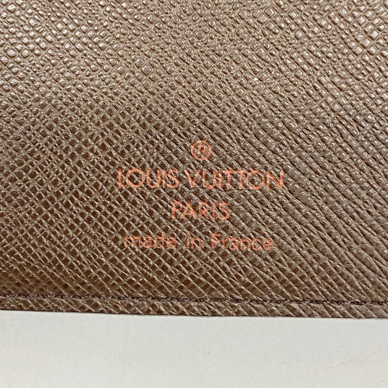 Louis Vuitton Long Wallet Damier Porte Barre Carte Credit N61823 Ebène Men