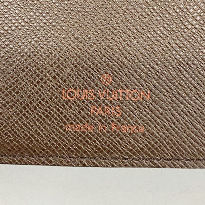 Louis Vuitton Long Wallet Damier Porte Barre Carte Credit N61823 Ebène Men