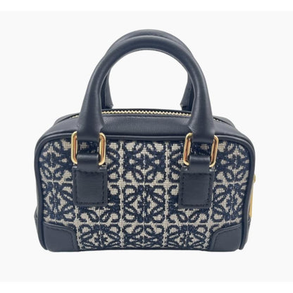 Loewe Amazona Nano 2WAY Mini Bag Handbag Shoulder Bag Navy Loewe