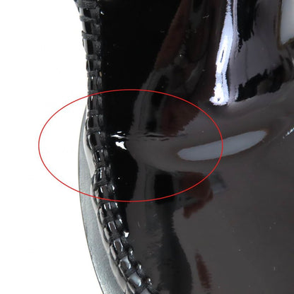 CHANEL 22B G39447 F Patent Leather Loafer With Pearl Coco Mark Black 34.5 With