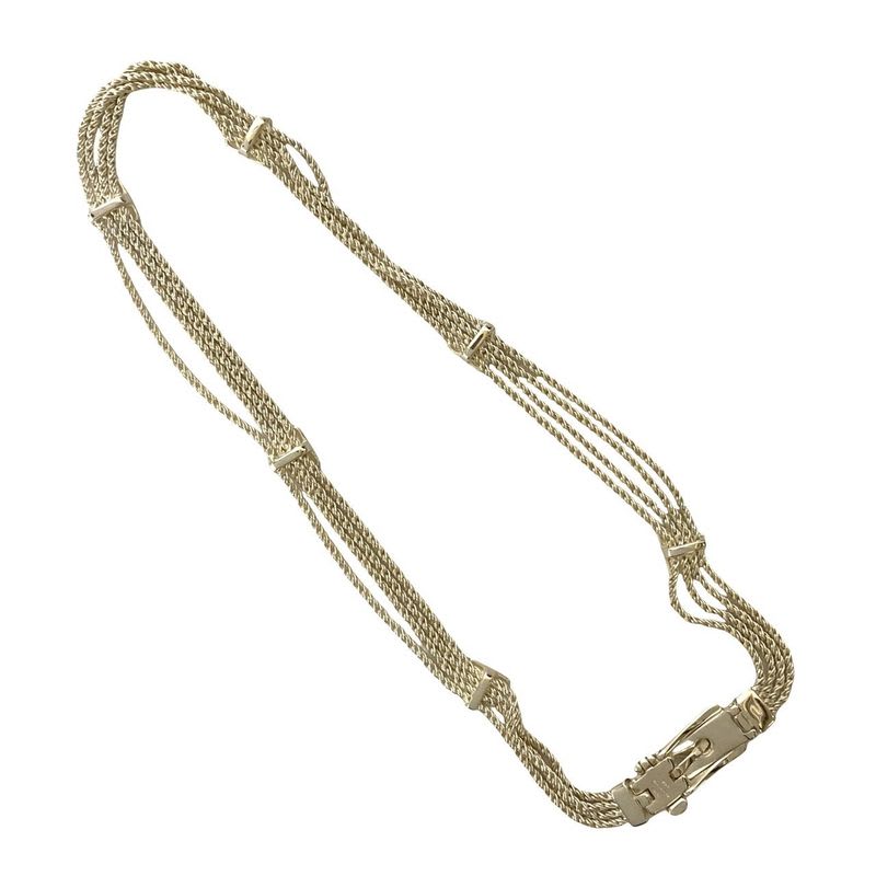 Tiffany & Co T Rope Belt Necklace Silver 925 Pendant Men