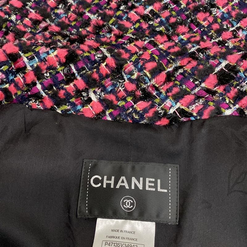 Chanel Skirt Suit Size 36 S Ladies P47135/p47023 Pink X Black X Multi Long