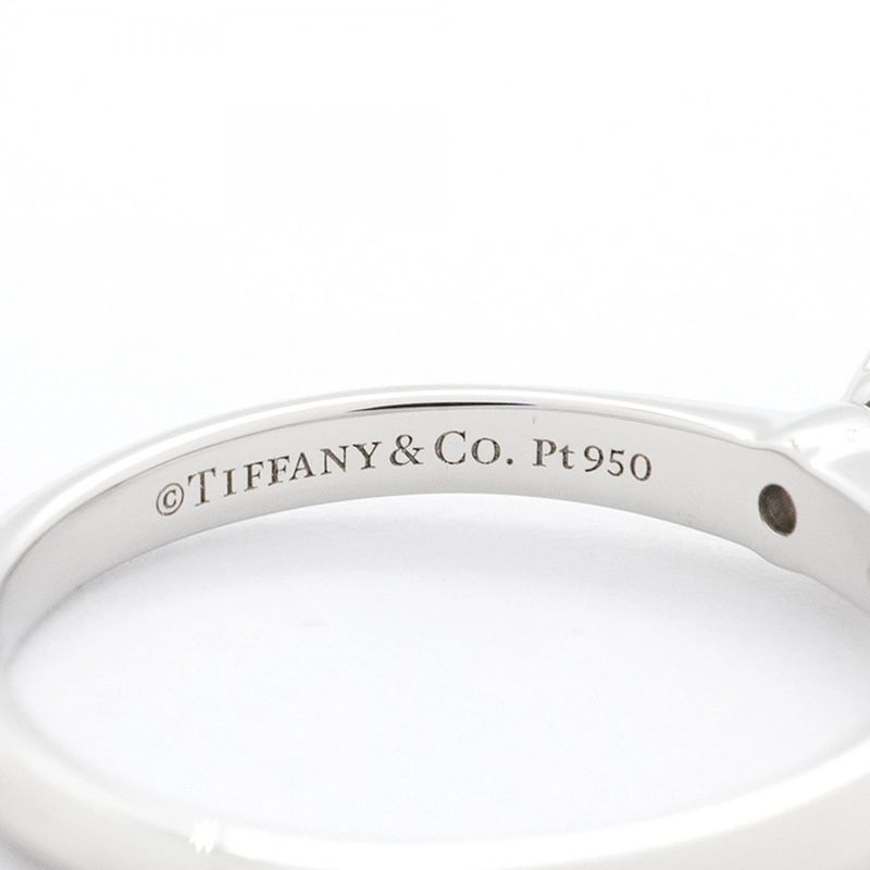 Tiffany & Co Ring Solitaire 1PD Pt950 Platinum Diamond 024ct 8 Ladies