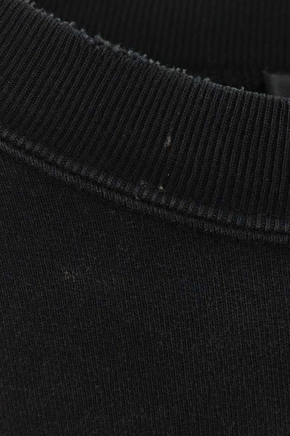 Balenciaga 676629 Tlva9 Vintage Finish Logo Print Sweatshirt Men's S