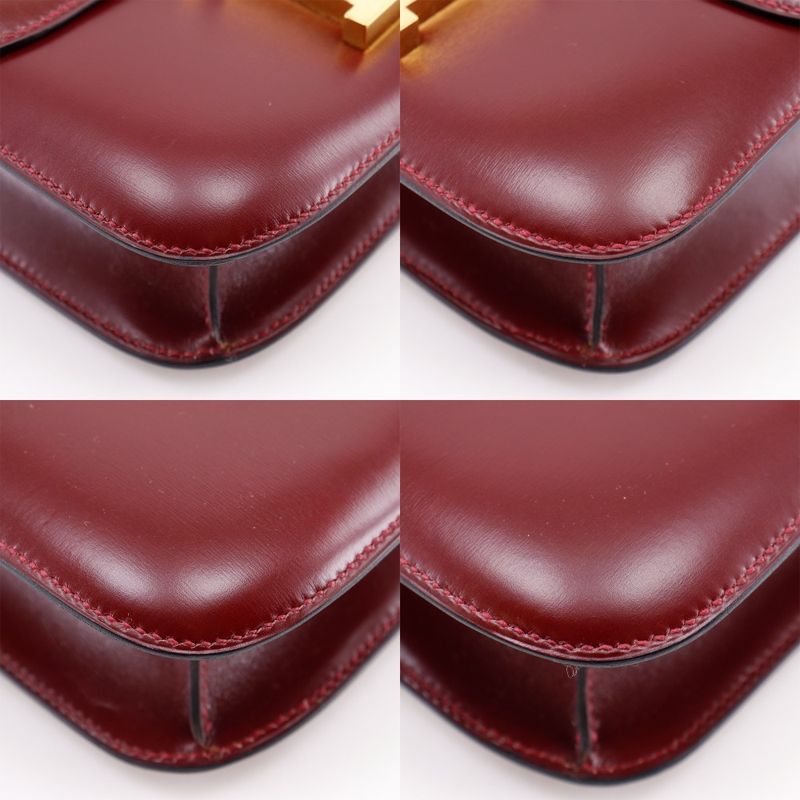 Hermes Constance 23 Box Calf ○K Ladies Shoulder Bag