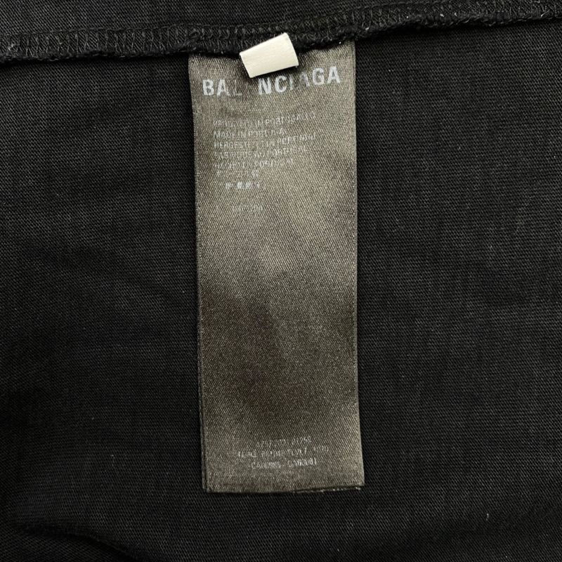 Em0764 Balenciaga Logo Long Over Long Sleeve T-Shirt 681046 5 Size S