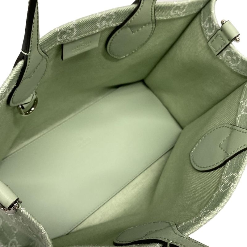 Gucci Ophidia Medium Tote Bag 772183 Light Green Leather