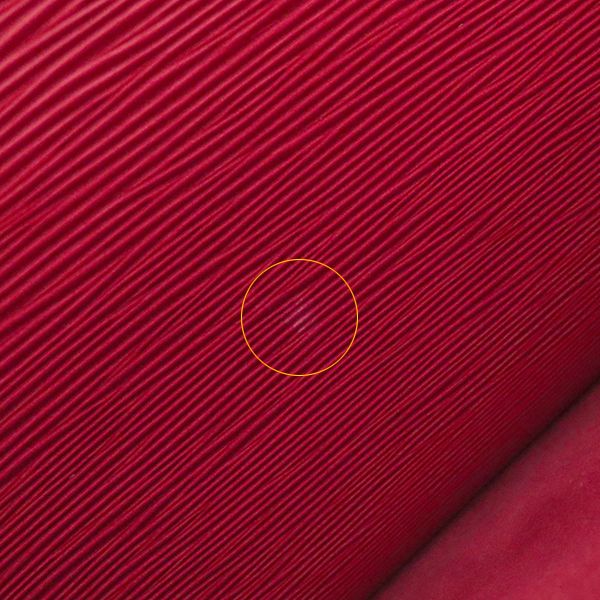 Louis Vuitton Shoulder Bag Voltaire Epi Leather Castilian Red Gold Hardware Red