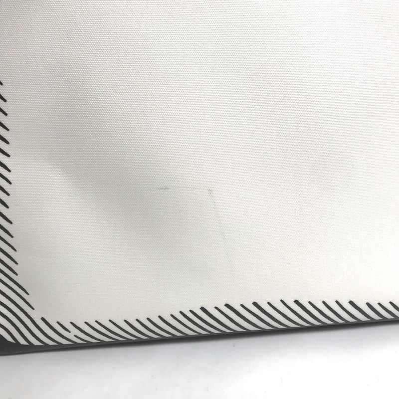 Fendi Tote Shopper Bag 8bh357 Coated Canvas White