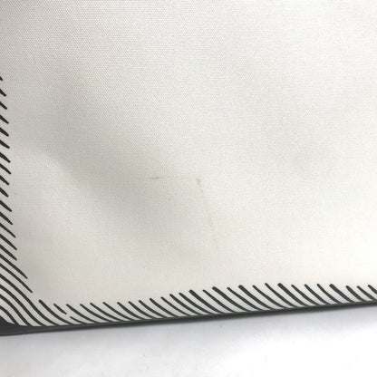 Fendi Tote Shopper Bag 8bh357 Coated Canvas White