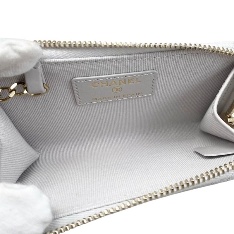 Chanel Card Case Coin Case Coin Purse Ap0221 Matelasse Caviar Skin Coco Mark