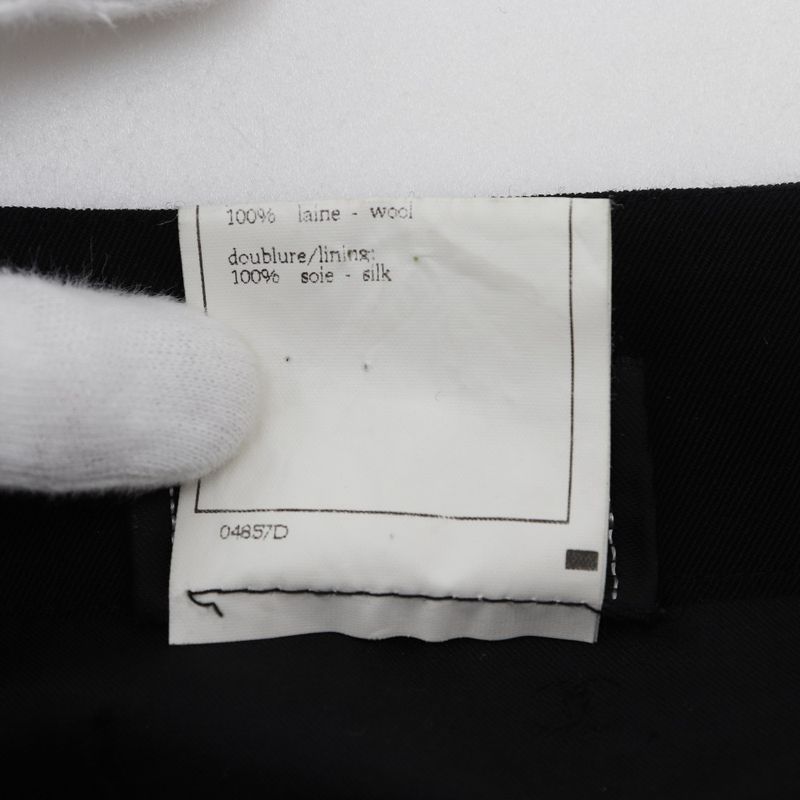 Chanel P08800v05079 Wool Black Women's Skirt