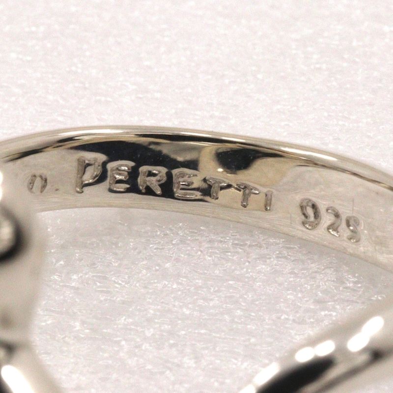 Tiffany & Co Open Heart Elsa Peretti Silver 925 Size 11 Ladies' 3.8g Ring