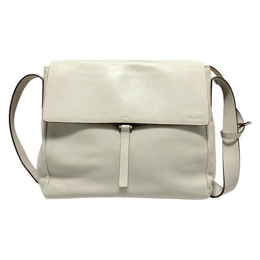 Prada Shoulder Bag - Beige Leather