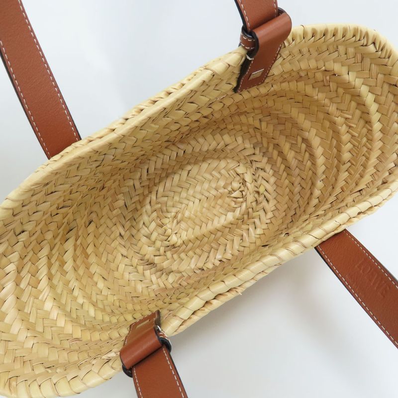Loewe Basket Bag Small 327.02s93 Anagram Natural Tan Raffia Basket Bag