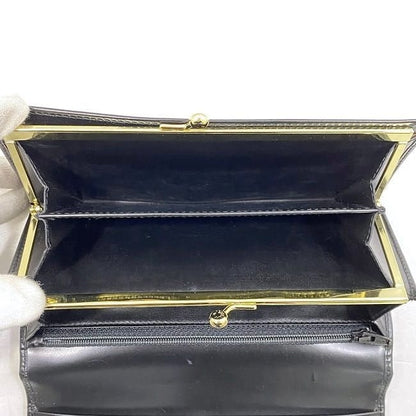 Celine Bifold Long Wallet Black Brown Macadam