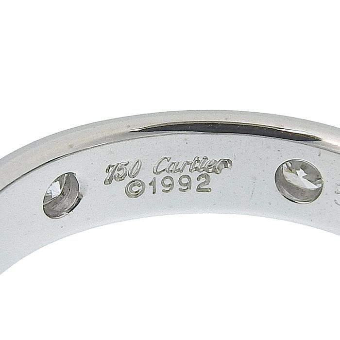 Cartier Stella 6P Diamond Ring 18K White Gold 750 White Gold Diamond #50