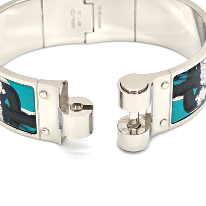 Hermes Enameled Bracelet Charnière GM Bangle Wrist Circumference Approx 18cm