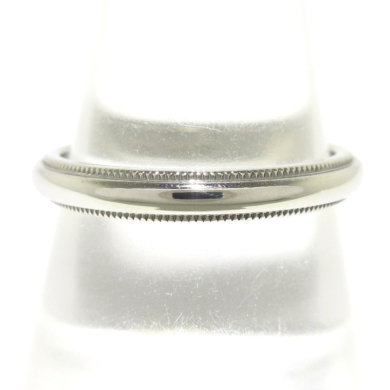 Tiffany & Co Ring Identical Milgrain Band Ring Pt950