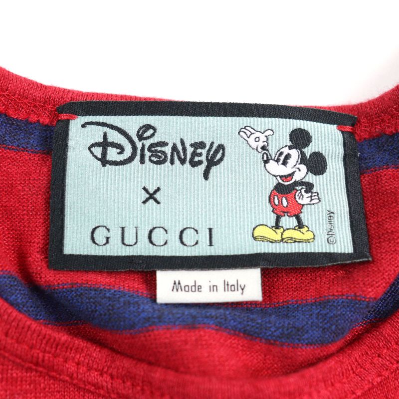 Gucci X Disney Gucci X Disney 598971 70% Linen With Mickey Patch Logo Tag Crew