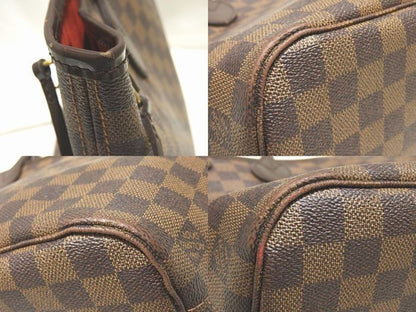 2 Louis Vuitton Damier Neverfull PM Tote Bag N51109 Ladies Shoulder Bag Ebène