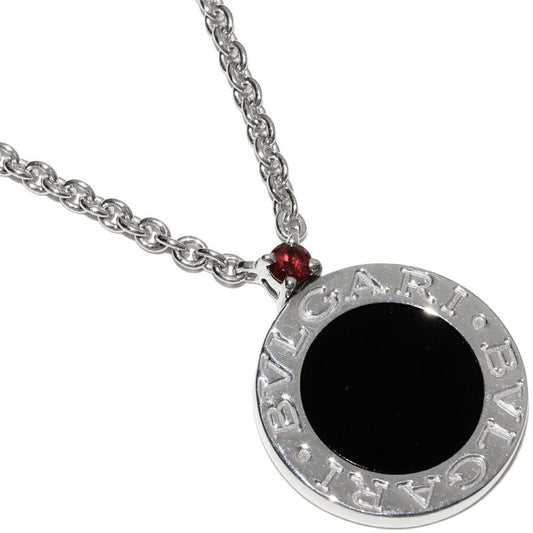 Bulgari Pendant Necklace SV Onyx 1P Ruby 1P (007ct) Save The Children Pendant