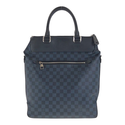 Louis Vuitton Damier Cobalt Tote Greenwich Blue Leather N41351 Business Bag