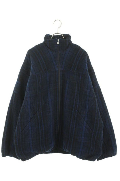 Balenciaga 21AW Tracksuit Jacket 675648 Tlu11 Sporty B Wool Check Track Blouson