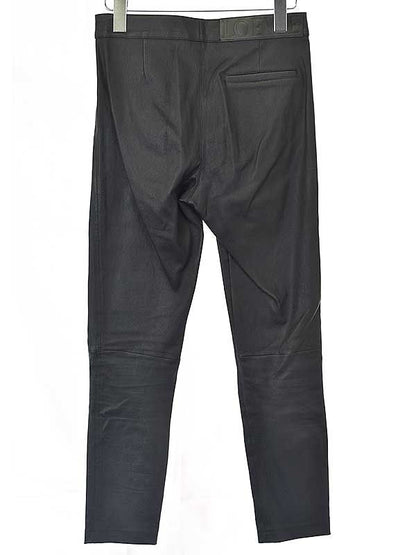 Loewe Lambskin Leather Pants Black 36