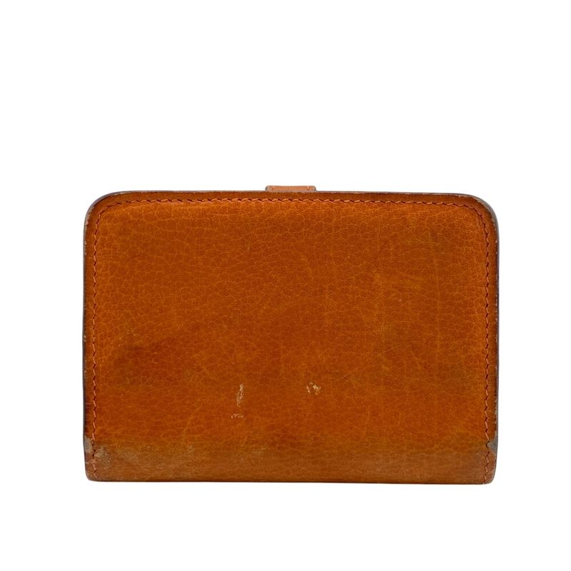Hermes Dogon Card Case Wallet Brand Orange Unisex