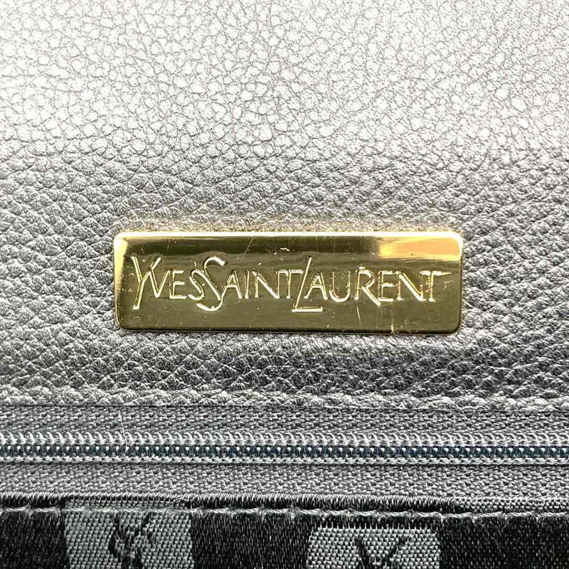 YVES Saint Laurent Yves Saint Laurent 2way Handbag Shoulder Bag Black Leather