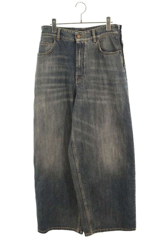 Balenciaga 750035 Apron Skirt Denim Pants Men's XS