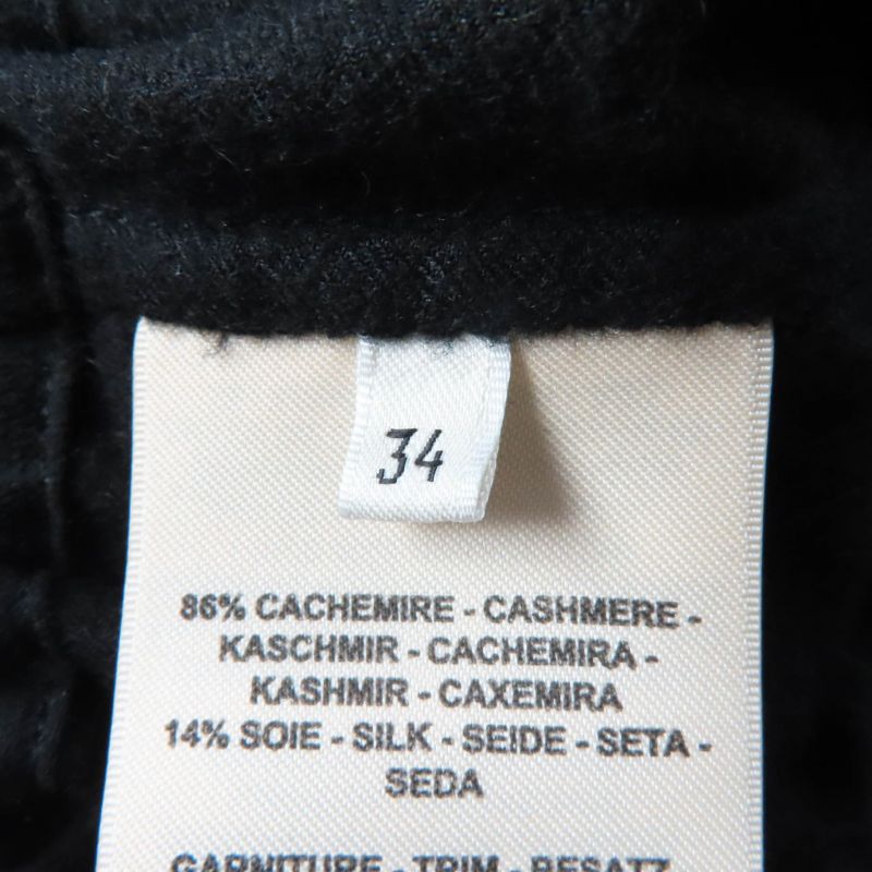 Hermes 22SS 2e0145di Cashmere Silk Blend With Serie Buttons Leather Use Logo