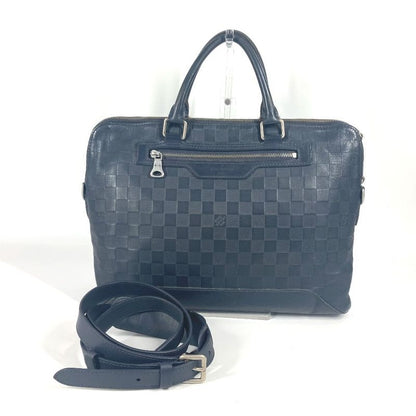 Louis Vuitton Business Bag Avenue Briefcase N41019 Damier Infini Leather Noir