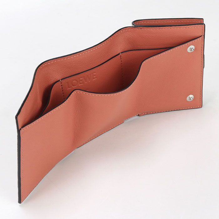 Loewe Trifold Wallet Tri-fold Wallet Calfskin Women