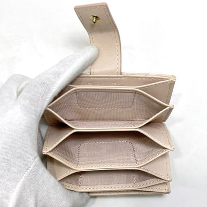 Christian Dior Card Case Beige Lady Dior Cannage