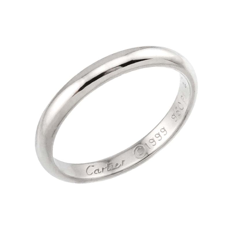 Cartier 1895 Classic #47 Ring Pt Width 25mm (010in) Platinum Ring Classic Ring
