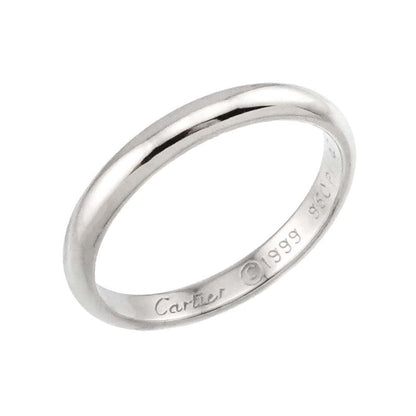 Cartier 1895 Classic #47 Ring Pt Width 25mm (010in) Platinum Ring Classic Ring
