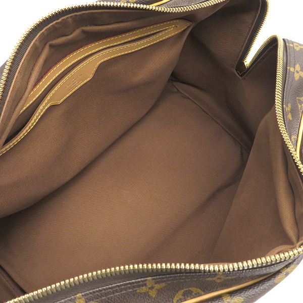 Louis Vuitton Boston Bag Carryall Monogram Canvas Monogram Gold Hardware Brown