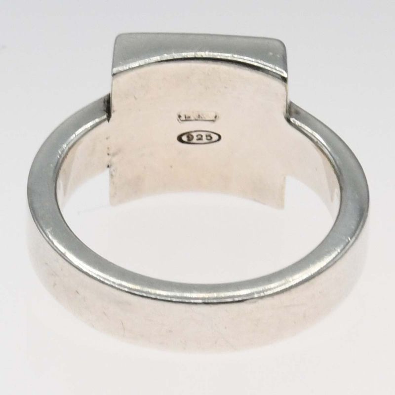 Gucci Ring Square Plate 8 Approx 7.5 925 Silver Approx 6.1g Accessories H20607