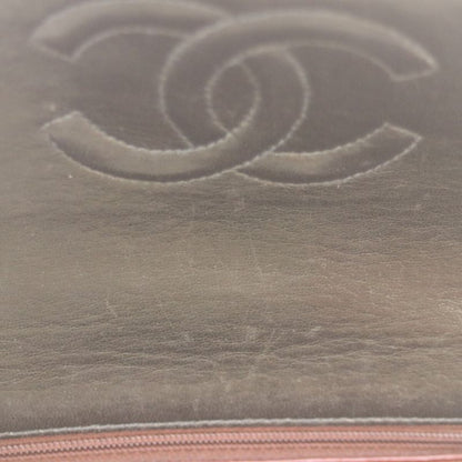 Chanel No 3 Black Lambskin Ghardware Mini Matelasse 17 Chain Shoulder Bag Black