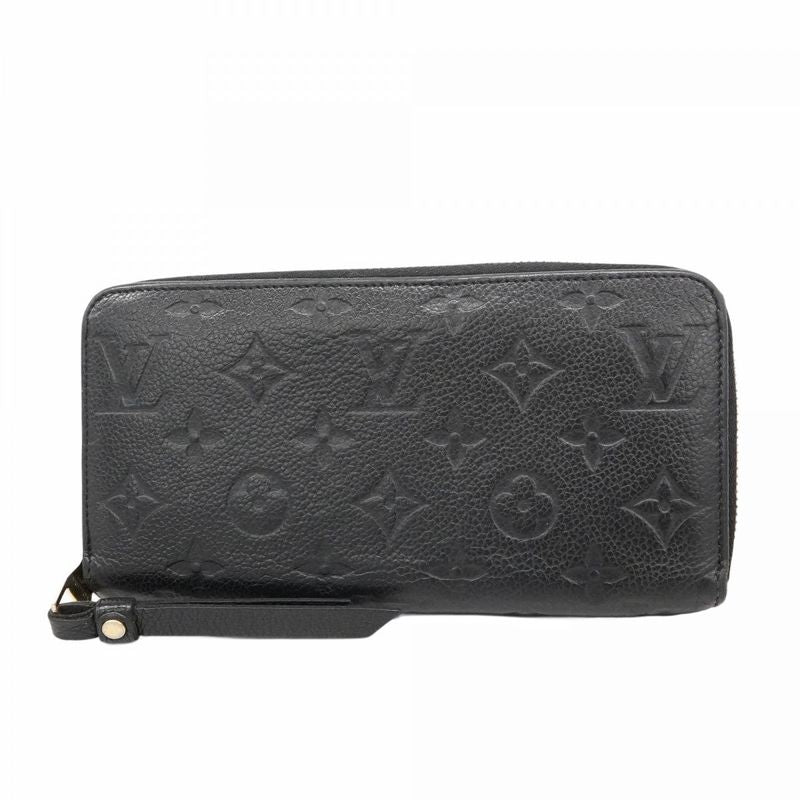 Louis Vuitton Monogram Empreinte Zippy Wallet M60571 Noir Black Ladies