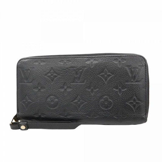 Louis Vuitton Monogram Empreinte Zippy Wallet M60571 Noir Black Ladies