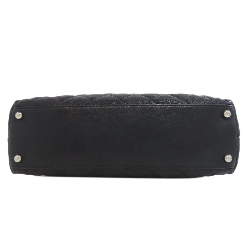 Chanel Matelasse Chain Shoulder Silver Hardware 2WAY Shoulder Bag Grained